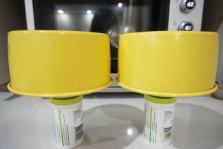 烤好后立刻取出，出倒扣冷却