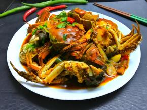 味道鲜美的香辣蟹。