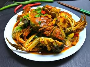味道鲜美的香辣蟹。