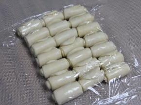 20个都做完，盖保鲜膜醒面20分钟