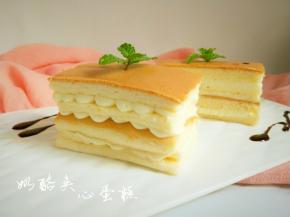 美味又有颜值的奶酪夹心蛋糕。