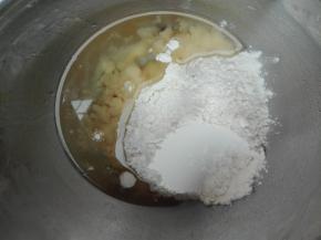 油酥，材料混合