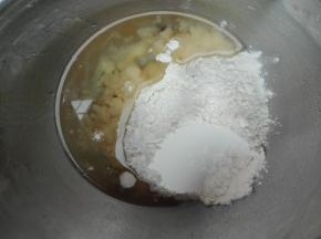 油酥，材料混合