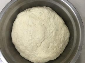 把中种所有食材放在盆里，揉成无干粉面团，盖上保鲜膜放入冰箱冷藏发酵大约24 小时。