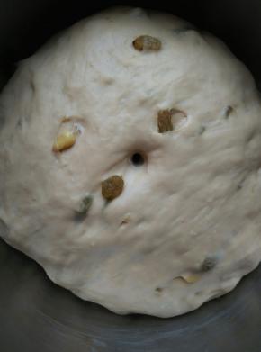 发酵到二倍或者二点五倍大时即可