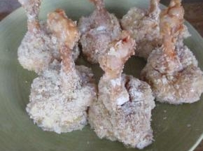 全部过三关后，放置几分钟，让表面面包糠沾牢