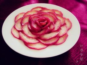 切片，摆出自己喜欢的形状，即可