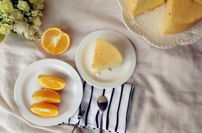 橙味糯米戚风蛋糕