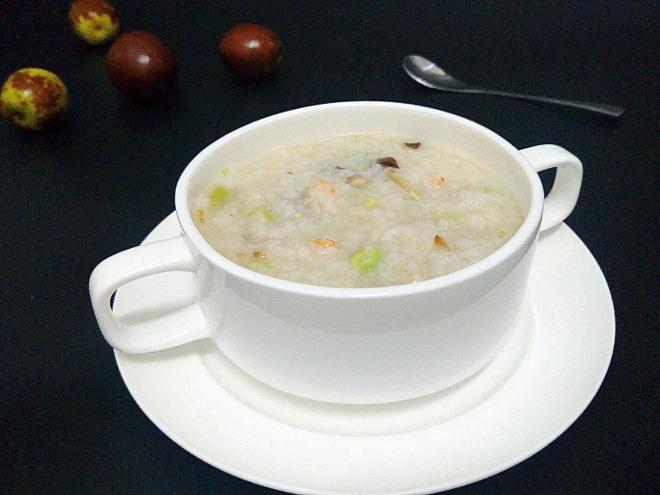 香菇青豆虾仁粥