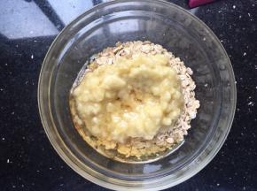 加入蜂蜜和香蕉