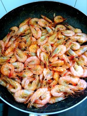 翻炒至水份收干