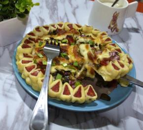 11、一款自制的披萨就做好了