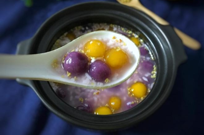 桂花酒酿芋圆