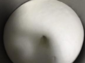 4.用手指轻戳，不回弹，证明面发好了！