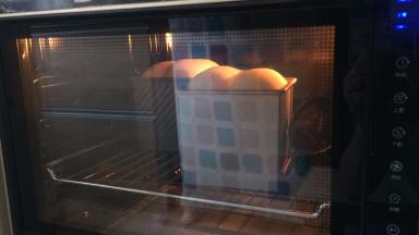 置于烤箱中下层，上火140，下火180烤35分钟，最后几分钟看上色情况可加温上色，如是加盖烤就直接上下火180度烤35分钟