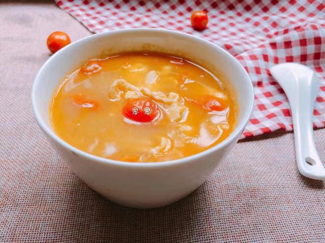 小番茄蛋花汤