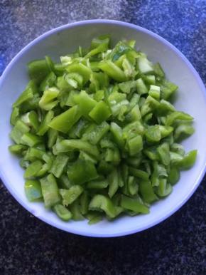 青椒切丁