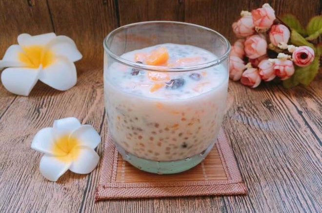 蔓越莓芒果西米露