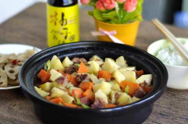 快手版：柚子味土豆烧牛肉