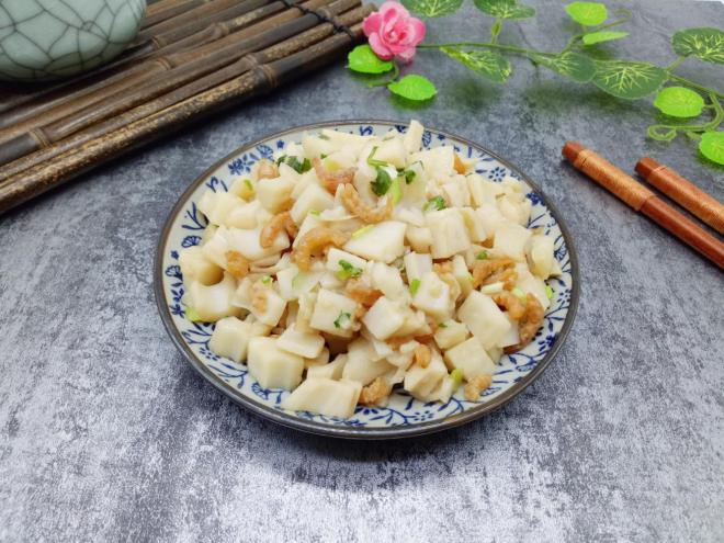 虾皮炒藕丁