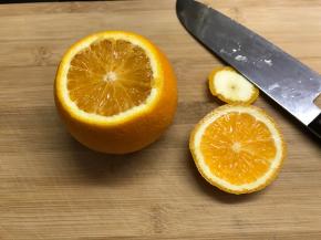 再把顶部切去1/3。