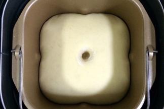 启动发酵功能，面团发至2倍大，手指沾面粉戳孔，不塌陷不回弹即可。