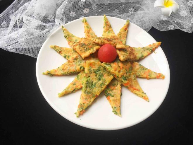 香菜胡萝卜鸡蛋饼
