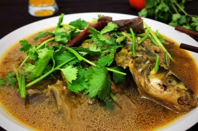 嘎牙鱼炖茄子