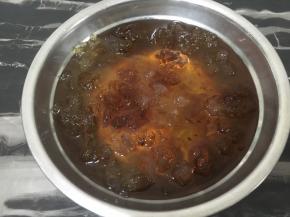 桃胶泡发十五个小时以上