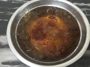 桃胶泡发十五个小时以上
