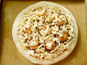 上面在铺上一层马苏里拉。