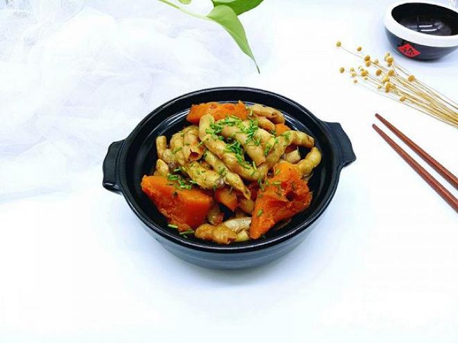 南瓜炖豆角