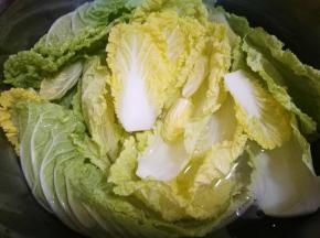 大白菜洗净