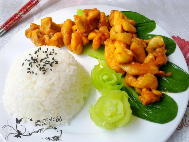 奥尔良鸡腿饭