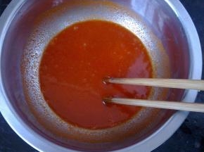 加入水混合搅匀。