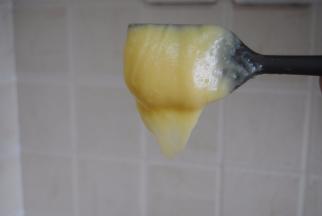 出现光滑的倒三角状态即可