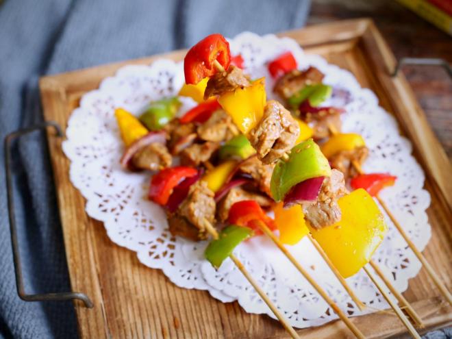 多彩牛肉烤串