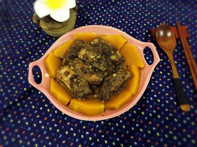 豉汁南瓜蒸排骨