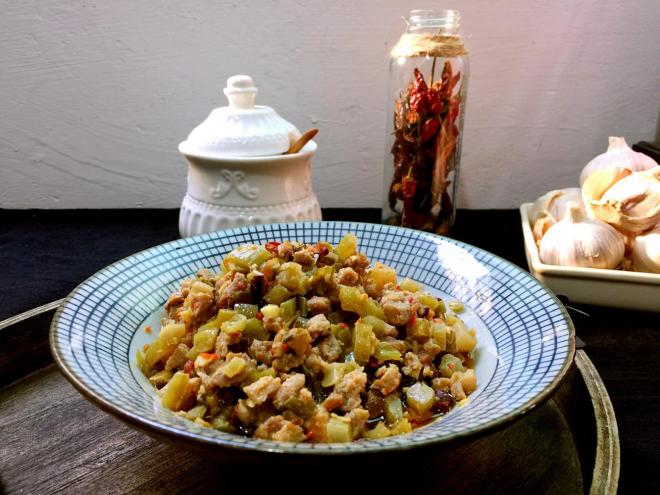 酸辣肉末(面包机版)