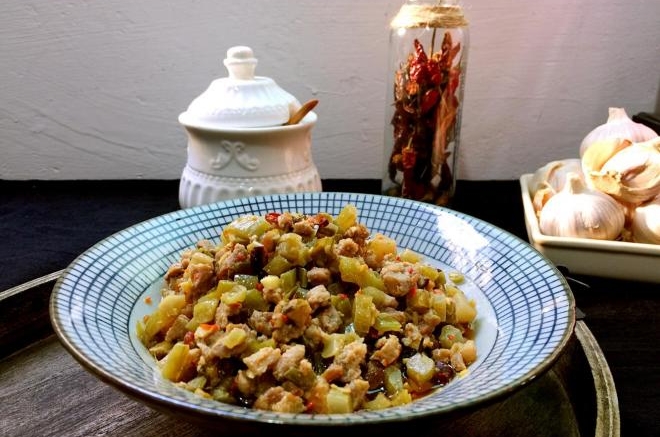 酸辣肉末(面包机版)
