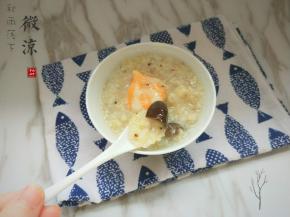 香菇鱼丸杂粮粥。