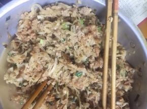 准备好的馅料