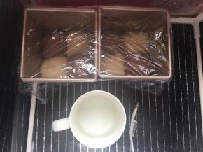 放入温度32度，湿度百分之75环境下进行二发