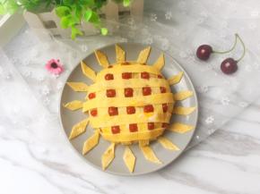 空格里挤上番茄酱就好了