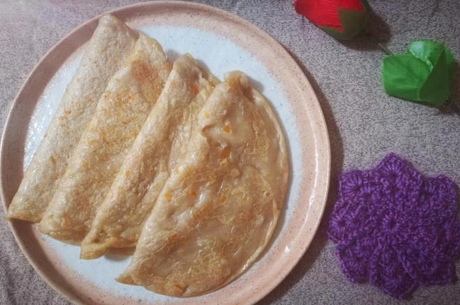 蒜香黑麦煎饼