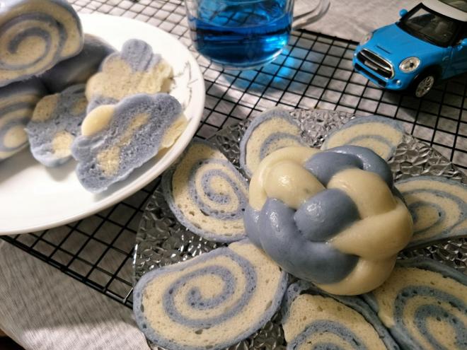 馒头_天然色素(蝶豆花)