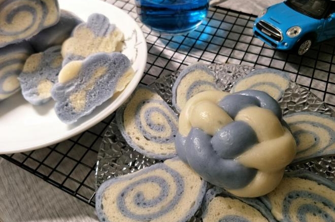 馒头_天然色素(蝶豆花)