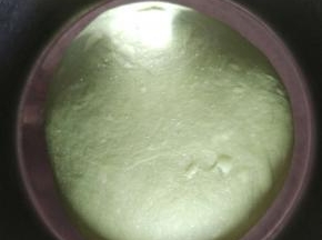 放入盆中盖上保鲜膜进行第一次发酵两倍大。