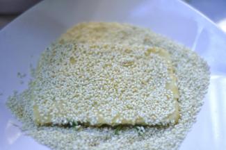 15、翻个继续沾上芝麻