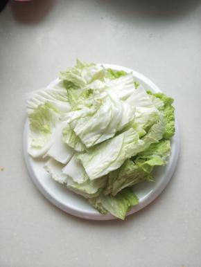 白菜洗净切块